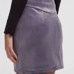 Lululemon mini velvet skirt